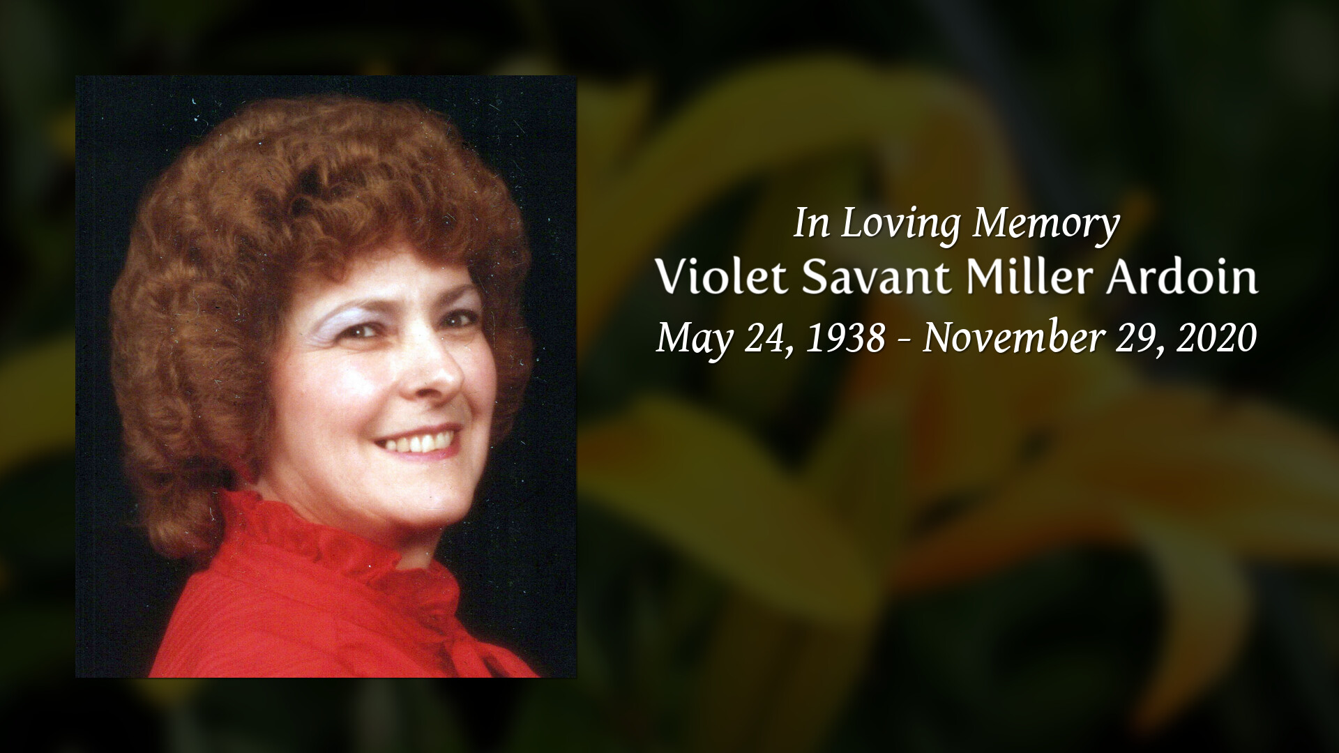 Obituary Violet Savant Miller Ardoin Johnson Funeral Home