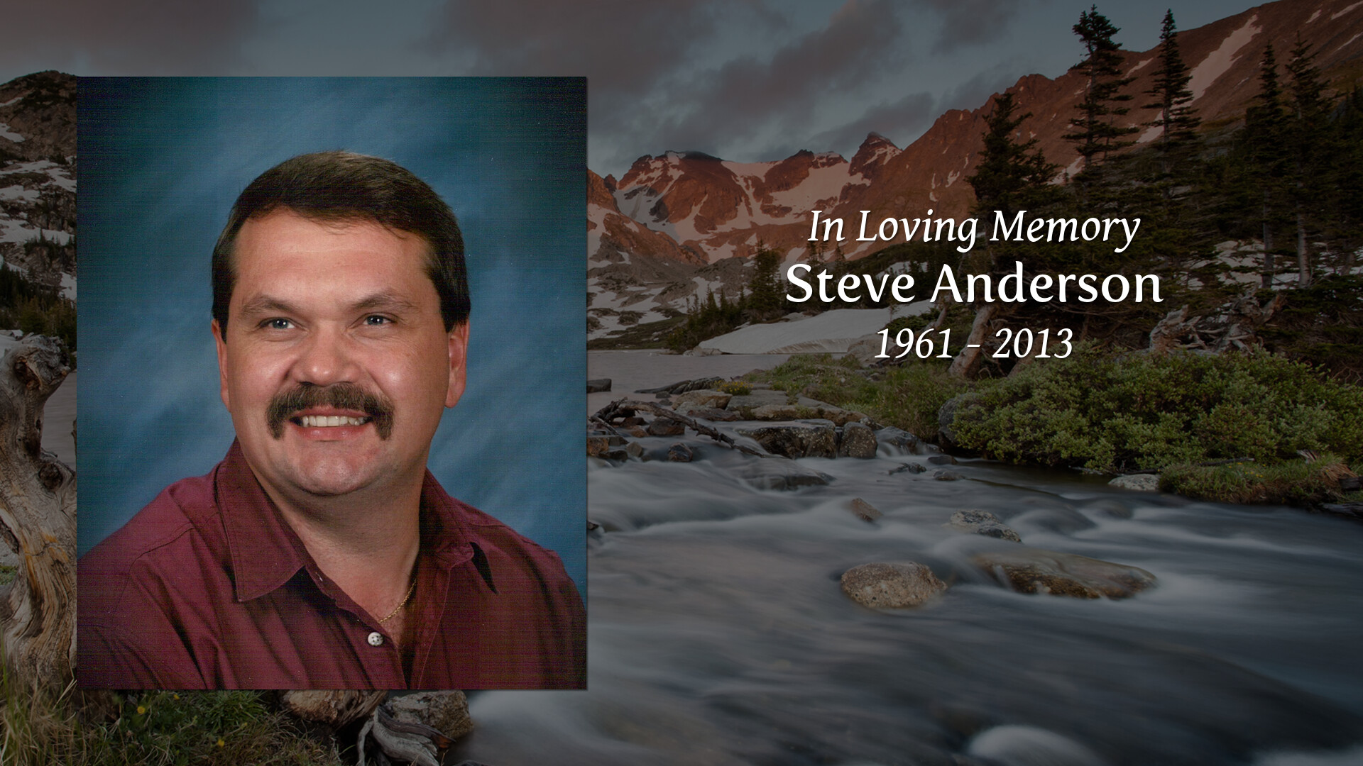 Steve Anderson Tribute Video